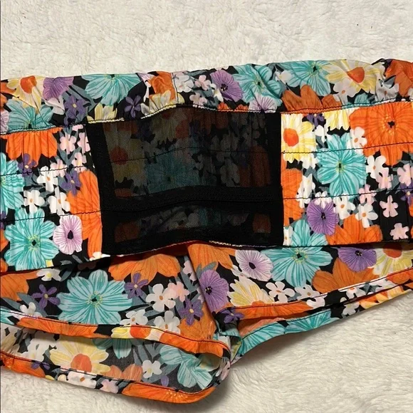 Dip Athletic Shorts Orange and Blue Vibrant Design - Picture 6 of 6